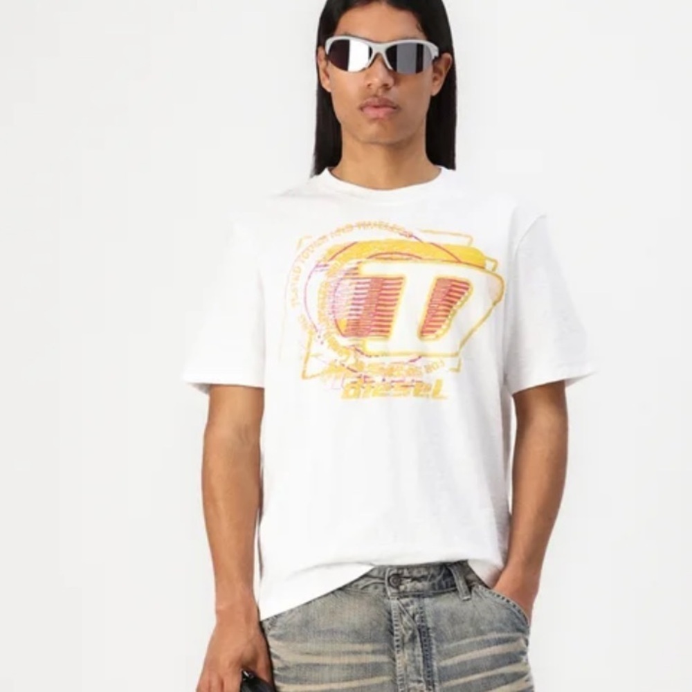 Diesel adjust r11 tee shirt white